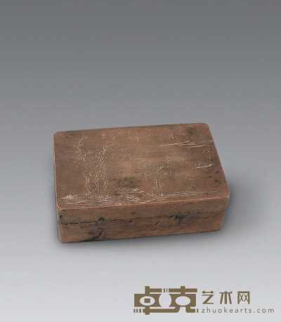 民国 铜长方形墨盒 10.8×17.2cm